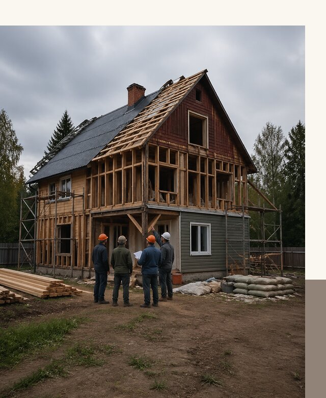 Реконструкция дачного дома в Томске под ключ с проектом