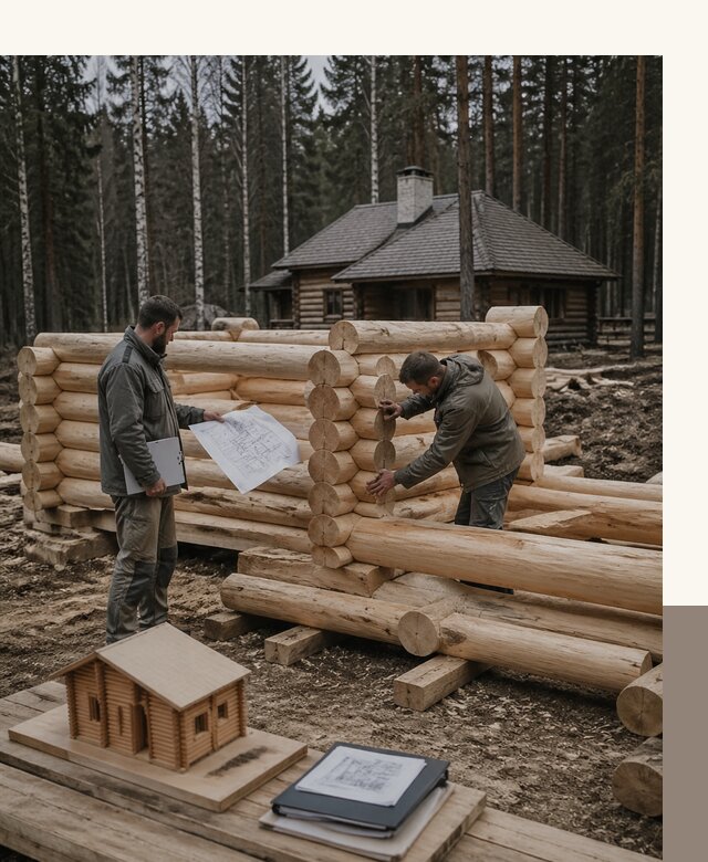 Проектирование и строительство домов из бревна в Томске